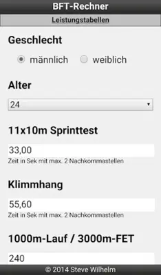 BFT-Rechner android App screenshot 2